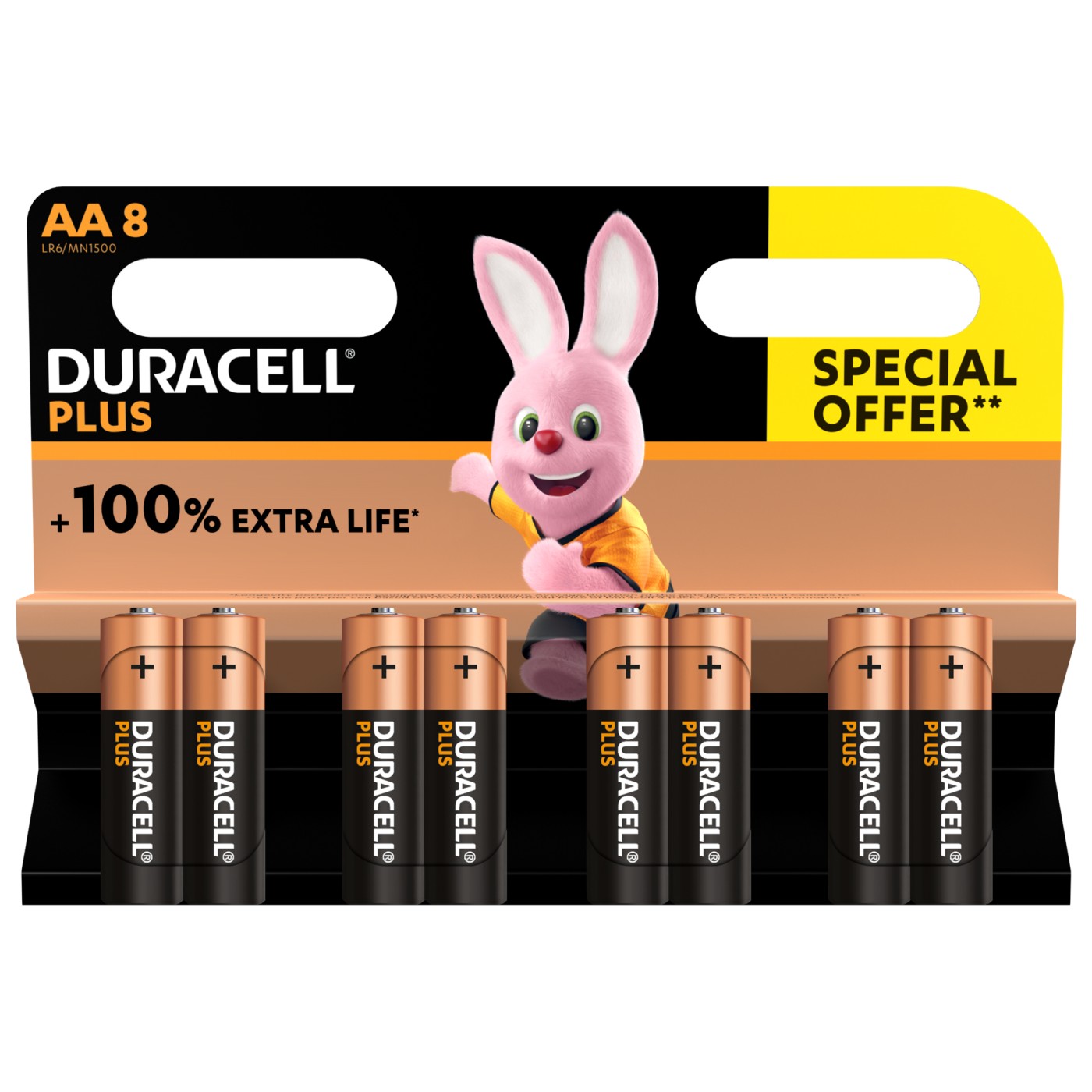 DURACELL AA PLUS POWER 8 PACK (41445)